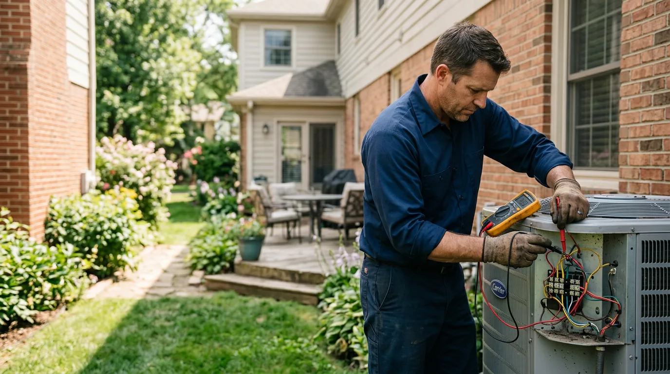 HVAC technician working near Hillsgrove, PA